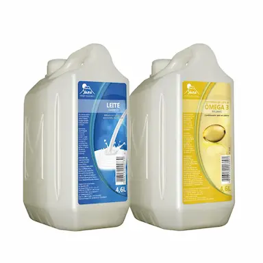 KIT SHAMPOO LEITE 4.6L E BáLSAMO ÔMEGA 3 PROTEíNA 4.6L  YAMá