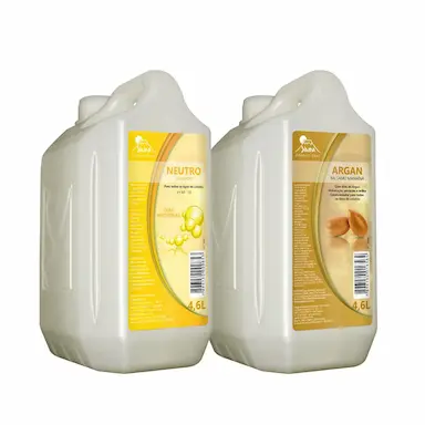 KIT SHAMPOO NEUTRO COM PROTEíNAS  4.6L E BáLSAMO ARGAN 4.6L YAMá