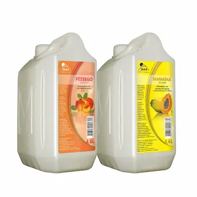 KIT SHAMPOO PêSSEGO 4.6L E BáLSAMO MAMAíNA 4.6L YAMá