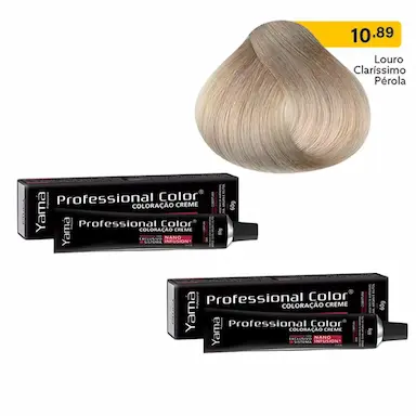 KIT C/2 COLORAçõES NANO INFUSION 10.89 LOURO CLARISSIMO PéROLA YAMá