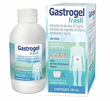 GASTROGEL  FRESH SUS 150ML  HIDROXIDO DE ALUMINIO AZIA ACIDEZ ESTOMACAL GASES