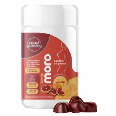 LARANJA MORO GUMMY(SEM AçúCAR) 30 GOMAS - EKOBé