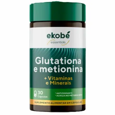 GLUTATIONA E METIONINA +VITAMINAS E MINERAIS 30 CáPS - EKOBé