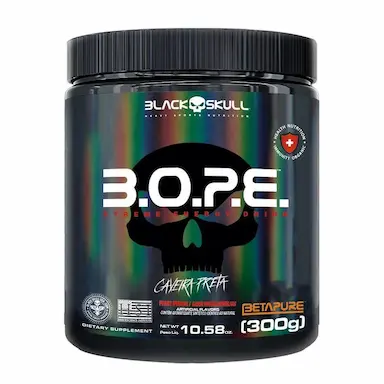 PRé TREINO B.O.P.E. POTE COM 300G (60 DOSES) - BLACK SKULL Frutas Amarelas