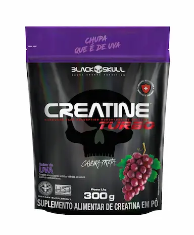 CREATINA TURBO SACHê COM 300G - BLACK SKULL Uva