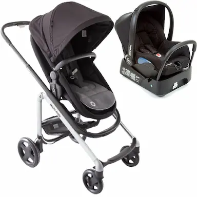 KIT LILA TS TRIO TRAVEL SYSTEM ESSENTIAL BLACK CARRINHO 0 ATé 15KG + BEBê CONFORTO + BASE