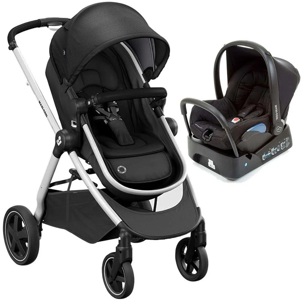 CARRINHO TRAVEL SYSTEM ANNA 2 TRIO ESSENTIAL BLACK - MAXI-COSI
