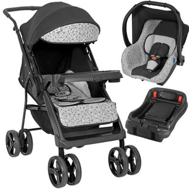 CARRINHO DE BEBE TUTTI BABY JOY II BEBE CONFORTO BASE PRETO