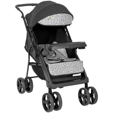 CARRINHO DE BEBê PARA PASSEIO TUTTI BABY JOY PRETO CINZA