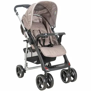 5212 - CARRINHO DE BEBê ZAP LENOX KIDDO MESCLA CAPPUCCINO