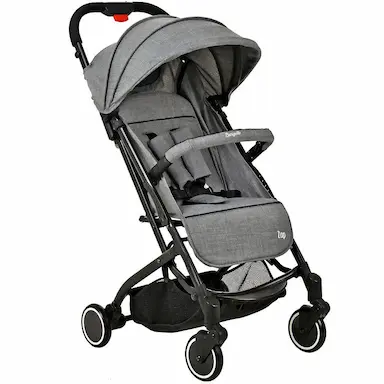 CARRINHO DE BEBE PASSEIO COMPACTO LEVE BURIGOTTO ZAP GREY