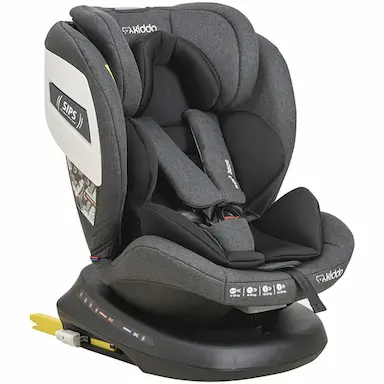 CADEIRINHA PARA CARRO KIDDO SUPRA 360 ISOFIX 0-36KG GRAFITE