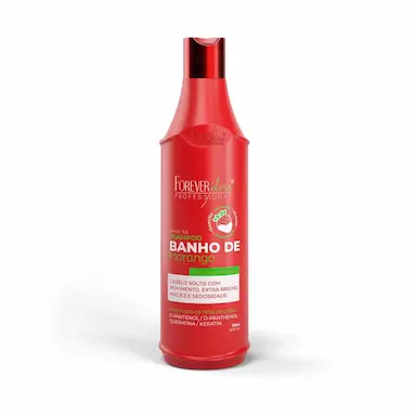 SHAMPOO BANHO DE VERNIZ MORANGO 500ML FOREVER LISS