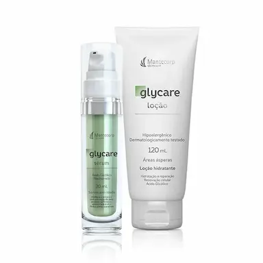 GLYCARE LOçãO HIDRATANTE 120ML E SéRUM REJUVENESCEDOR 30ML