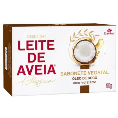 SABONETE VEGETAL LEITE DE AVEIA OLéO DE COCO 90G - DAVENE