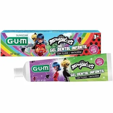 10 GEL DENTAL MIRACULOUS LADY BUG - COM FLUOR - 50G - GUM