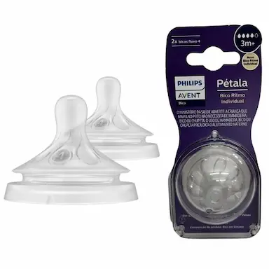 BICO MAMADEIRA PÉTALA 3.0 - FLUXO 4 - 3M+ - PHILIPS AVENT