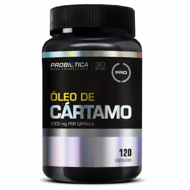 ÓLEO DE CáRTAMO- 120 CáPSULAS- PROBIóTICA SEM Sabor