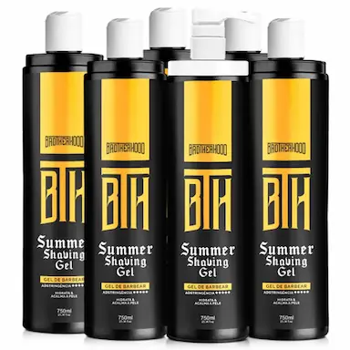 KIT 06 SHAVING GEL ADSTRINGENTE SUMMER BTH 750ML