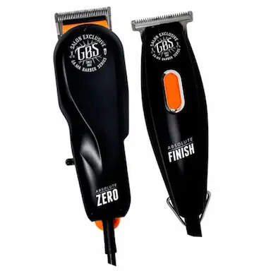KIT MáQUINA DE CORTE GBS ZERO + MáQUINA DE ACABAMENTO ABSOLUTE FINISH 220v
