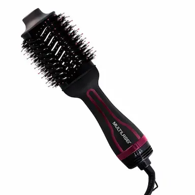 ESCOVA SECADORA MODELADORA 3 EM 1 MULTILASER EB035 PRETA 220v