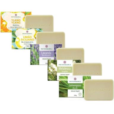 SABONETES VEGETAIS ORGâNICOS VEGANOS BARRA 100G COM 5