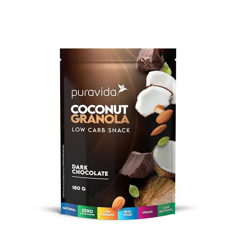 GRANOLA DARK CHOCOLATE PURAVIDA 180G