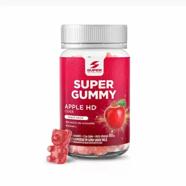 SUPER GUMMY APPLE HD MAçã SUPER NUTRITION 30GOMAS 105G