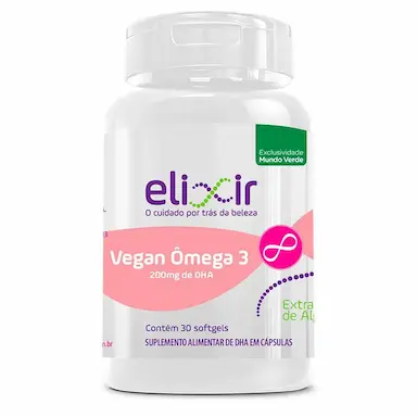 VEGAN OMEGA 3 ELIXIR 220MG DHA 30CAPS