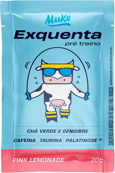 MUKE EXQUENTA PRé TREINO PINK LEMONADE MAIS  MU 20G