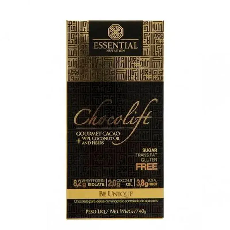 CHOCOLIFTBEUNIQUEGOURMETCACAOESSENTIALNUTRITION40G