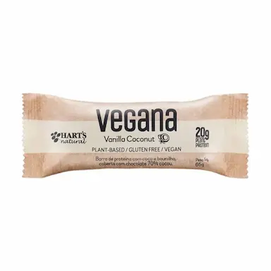 BARRA DE PROTEíNA VEGANA ALMOND CHOCOLAT 65G HART'S NATURAL