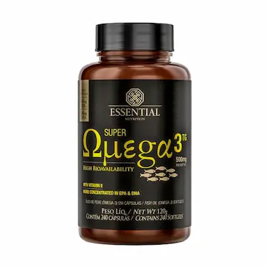 SUPER ÔMEGA 3 TG ESSENTIAL NUTRITION 500MG COM 240 CáPSULAS