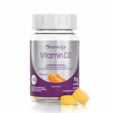 VITAMIN D3 GUMMY TANGERINA 30CAPS - SANAVITA