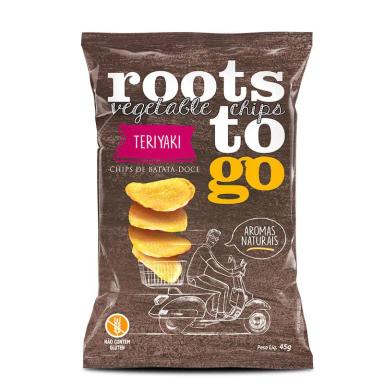 CHIPS BATATA DOCE TERIYAKI ROOTS TO GO 45G