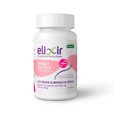 ÔMEGA 3 ELIXIR COM 990MG DE EPA E 660MG DE DHA 1000MG 60CAPS
