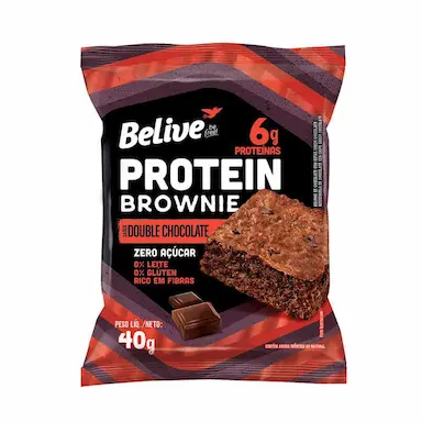 PROTEIN BROWNIE DOUBLE CHOCOLATE ZERO BELIVE 40G