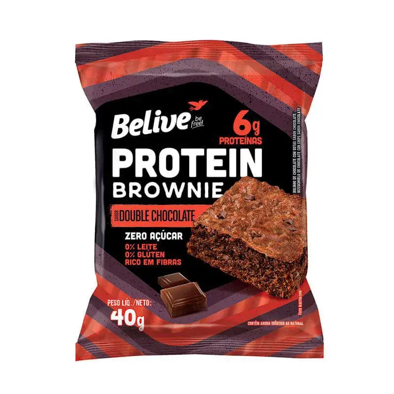 PROTEIN BROWNIE DOUBLE CHOCOLATE ZERO BELIVE 40G