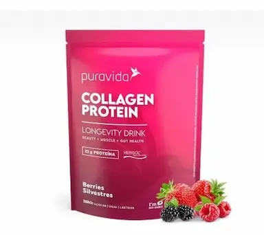 COLLAGEN PROTEIN BERRIES SILVESTRES 450GR PURA VIDA