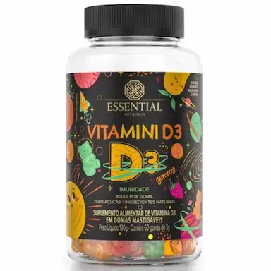 VITAMINI D GUMMY (60 GOMAS) VIT D3 - ESSENTIAL NUTRITION