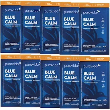 BLUE CALM 2.0 - PURAVIDA  - KIT 10X SACHE 5G - PROMOçãO