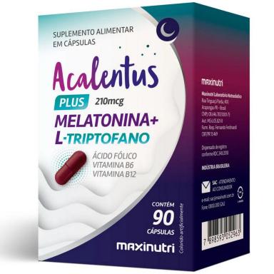 MELATONINA + L-TRIPTOFANO (ACALENTUS PLUS) - 90 CAPSULAS - MAXINUTRI
