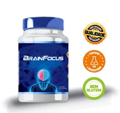 SUPLEMENTO ALIMENTAR BRAINFOCUS - 60 CAPS SOFTGEL - MAIS MEMóRIA, PRODUTIVIDADE, CONCENTRAçãO, ATENçãO E SAúDE MENTAL.