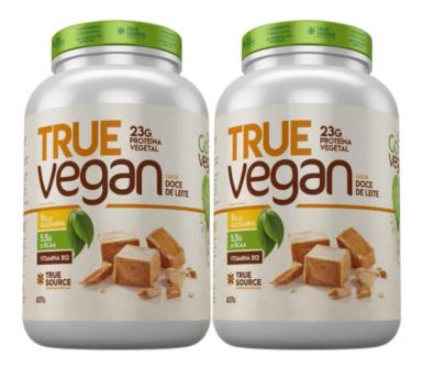 WHEY PROTEIN VEGANO DOCE DE LEITE 2 X 837G TRUE SOURCE