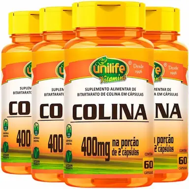 COLINA 4 X 60 CáPSULAS 800MG - UNILIFE