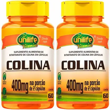 COLINA ORIGINAL 800MG 60 CáPSULAS - UNILIFE