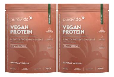 WHEY PROTEIN VEGANO VANILLA 2 X 450G PURAVIDA