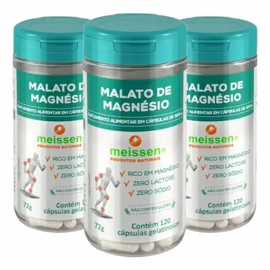 MALATO DE MAGNéSIO 3 X 120 CáPSULAS - MEISSEN