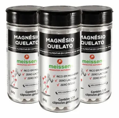 MAGNéSIO QUELATO 3 X 120 CáPSULAS - MEISSEN
