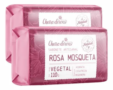 SABONETE DE ROSA MOSQUETA 2 X 110G CHEIRO D&amp;amp;#039ERVAS